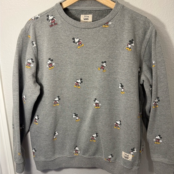 Vans Other - Vans Gray Mickey Mouse Crewneck Sweater